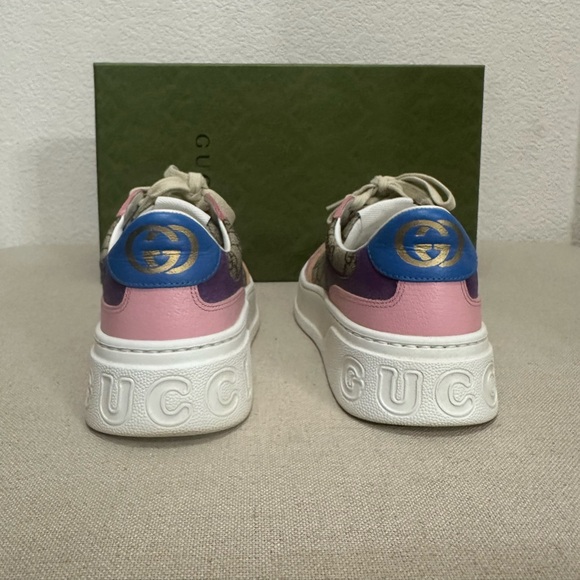 Gucci GG Multicolored Monogram Sneakers - Picture 2 of 6